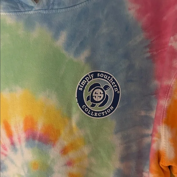 Simply Southern Tie-Dye Spiral Hoodie - Multicolor - Picture 3 of 5